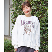 【期間限定価格】ランダムタックプリントプルオーバー