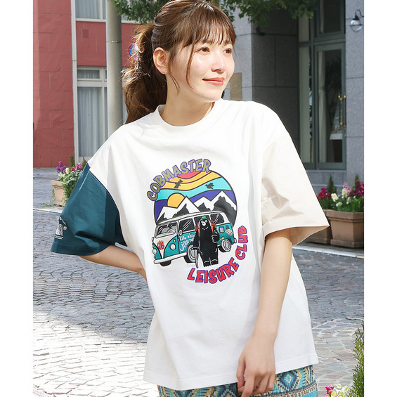 COBMASTER コブベア刺繍×プリントバスTシャツ【アリノマ/Alinoma】 COBMASTER コブベア刺繍×プリントバスTシャツ【アリノマ/Alinoma】