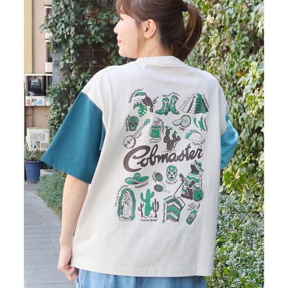 COBMASTER コブベア刺繍×プリントメキシカンTシャツ【アリノマ/Alinoma】 COBMASTER コブベア刺繍×プリントメキシカンTシャツ【アリノマ/Alinoma】