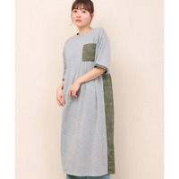 【期間限定価格】バンダナポケットコンビワンピース