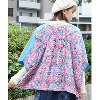 コンビスクエアカーディガン