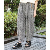 オリエンタル柄エッグタックパンツ