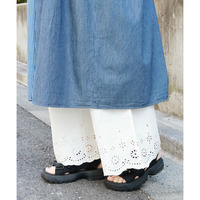 コットン裾レースペチパンツ(大きいサイズ)