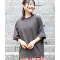 【期間限定価格】グアテマラ凧揚げスリーブ刺繍Tシャツ