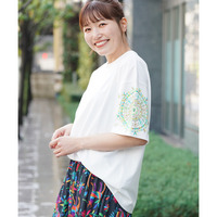 グアテマラ凧揚げスリーブ刺繍Tシャツ