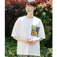 カラフルクロシェポケットTシャツ