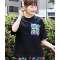 カラフルクロシェポケットTシャツ