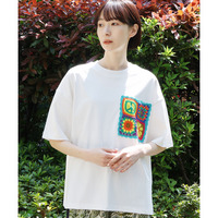 カラフルクロシェポケットTシャツ