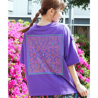 エンブロイダリータッチシピボプリントTシャツ
