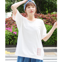 ブランケットステッチトリムTシャツ