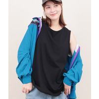 裾ラウンドタンクトップ