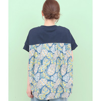 Rico エコフレンドリーダイ パインモンステラブロックプリントプルオーバー