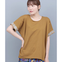 スリーブジュエル刺繍Tシャツ