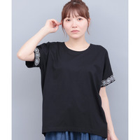 スリーブジュエル刺繍Tシャツ