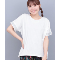 スリーブジュエル刺繍Tシャツ