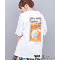 スマーフ コラボレーション ポスタープリントTシャツ
