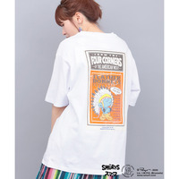 スマーフ コラボレーション ポスタープリントTシャツ