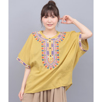 ダシキ刺繍プルオーバー