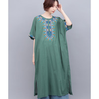 ダシキ刺繍ワンピース
