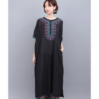 ダシキ刺繍ワンピース