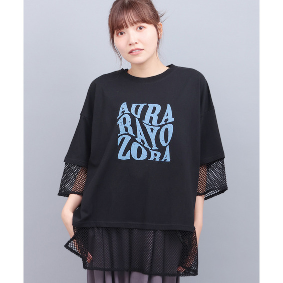 Orale! 裾メッシュレイヤード風プルオーバー【アリノマ/Alinoma】 Orale! 裾メッシュレイヤード風プルオーバー【アリノマ/Alinoma】