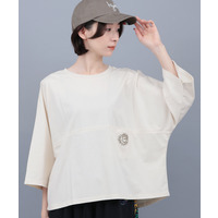 接触冷感八分袖ドルマンTシャツ