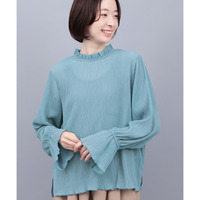 フレアスリーブシアープルオーバー