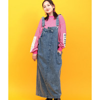 Orale! ケミカルデニムサロペットスカート
