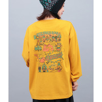 チビカチナコミックプリントロングTシャツ