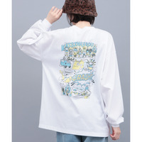 チビカチナコミックプリントロングTシャツ