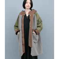 ボア×キルトリバーシブルコート