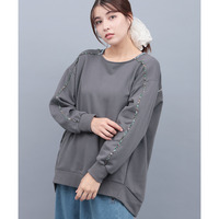 スウェット肩チロリープルオーバー