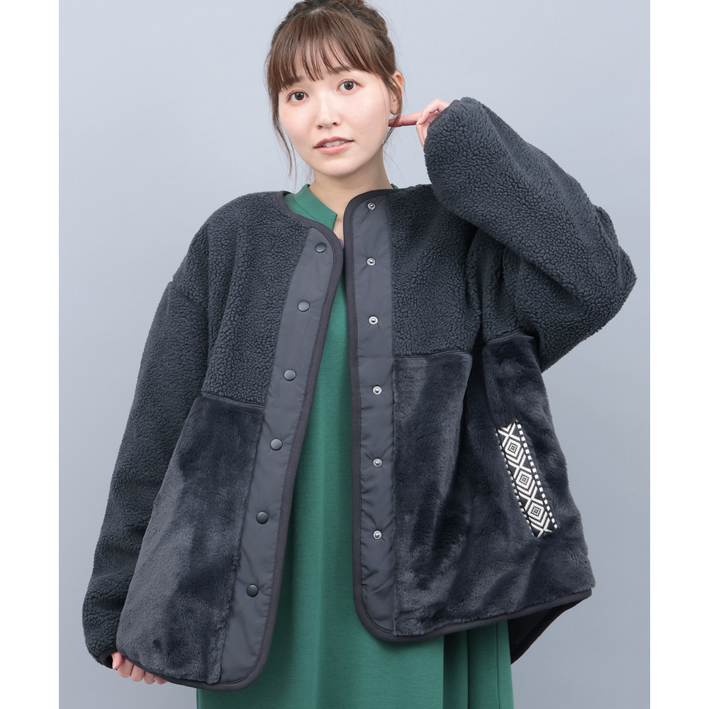 ボアコンビリバーシブルブルゾン1