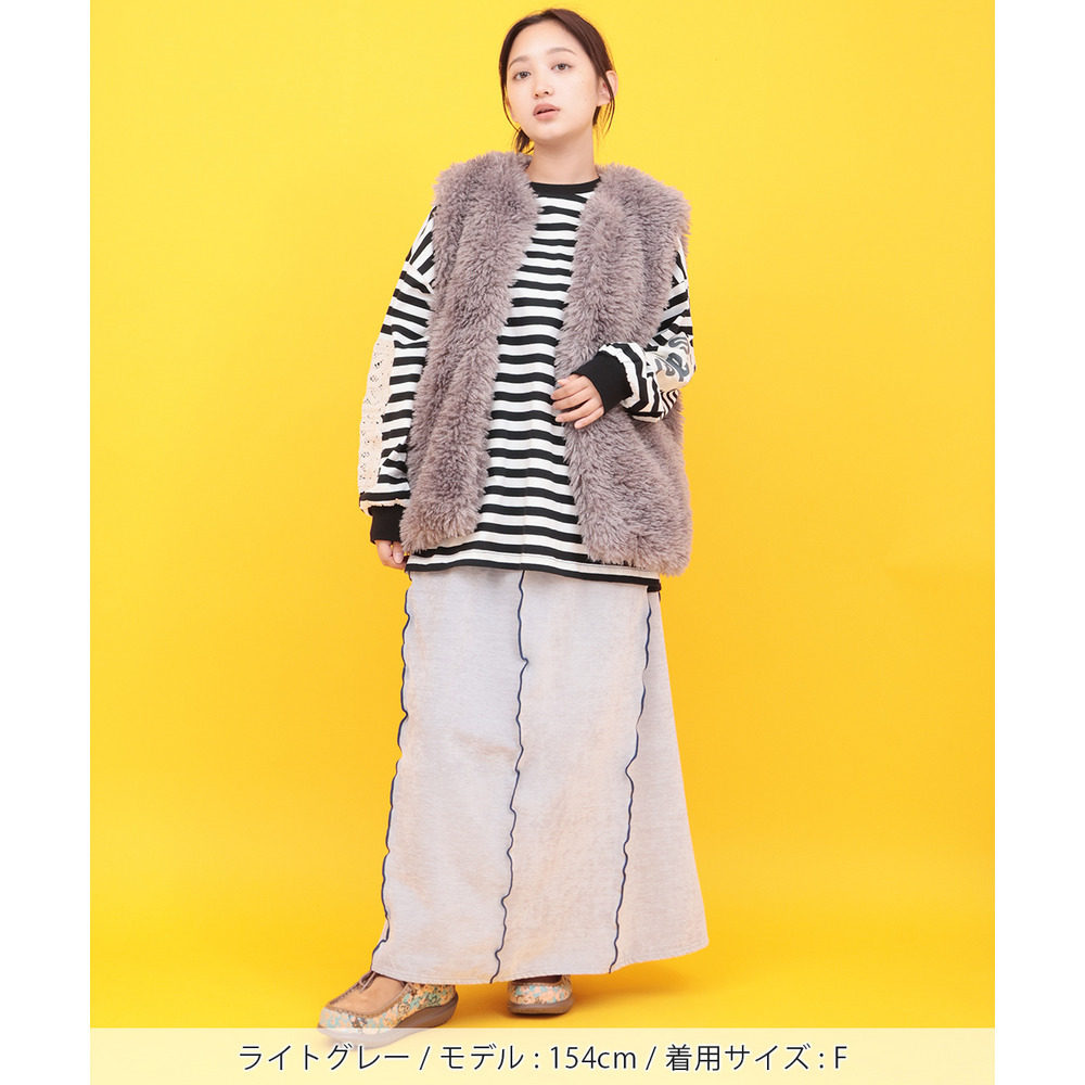 Orale! スラブベロアメロースカート1