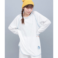 吸湿発熱ワンポイント刺繍ロングTシャツ