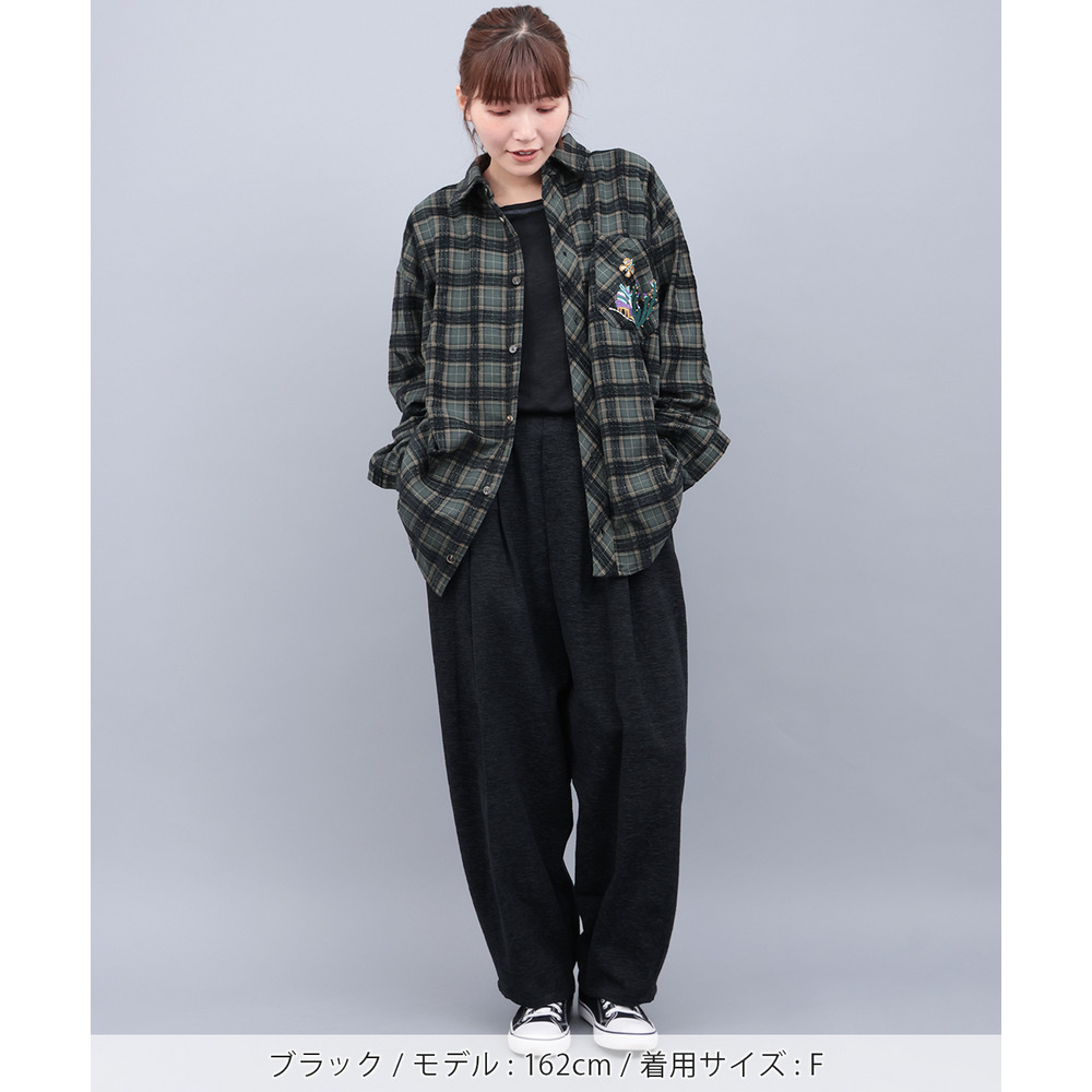 吸湿発熱ワンポイント刺繍ロングTシャツ5