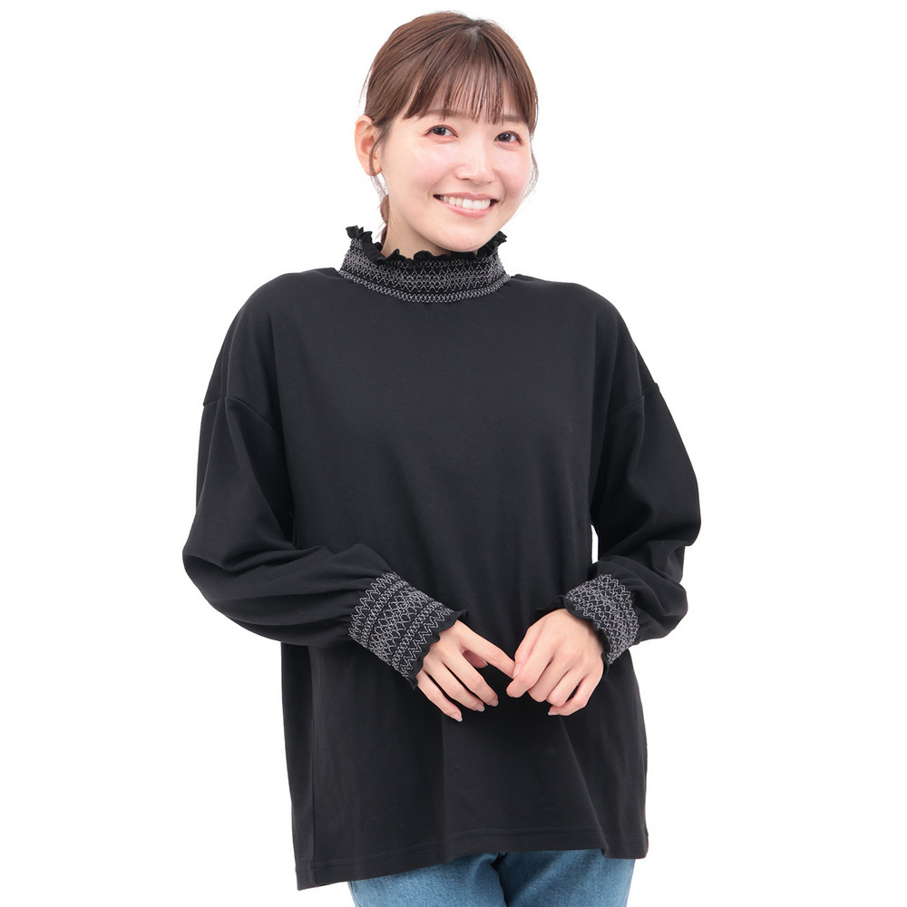 ポカポカスモッキングプルオーバー9