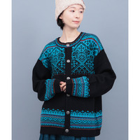 コンチョボタンニットカーディガン