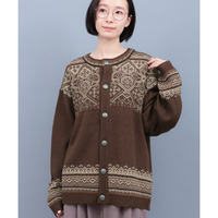 コンチョボタンニットカーディガン