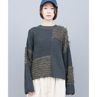 ループフリンジニットプルオーバー