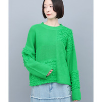 ループフリンジニットプルオーバー