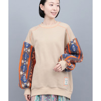 裏起毛×ボアスリーブプルオーバー