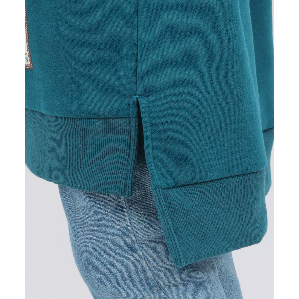 裏起毛×ボアスリーブフードワンピース15