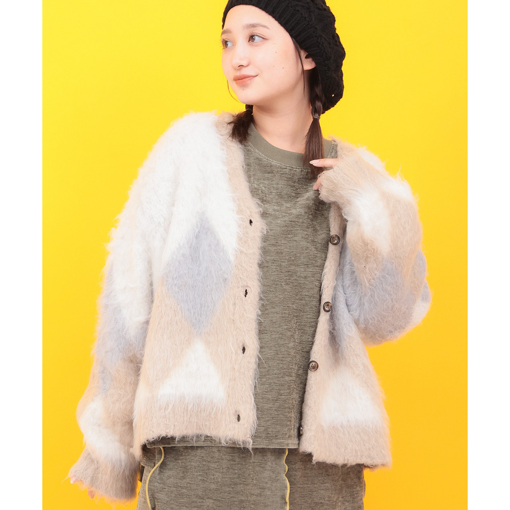 Orale! ふわふわジャカードカーディガン1