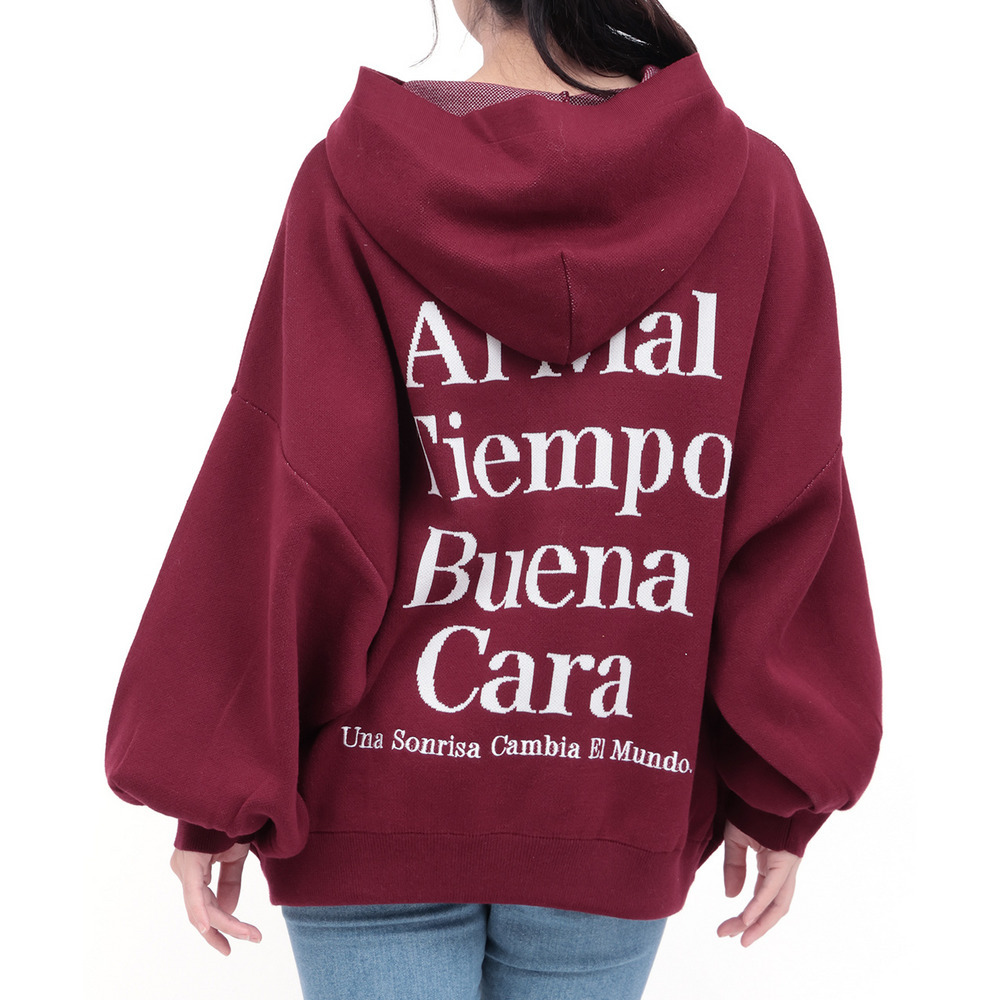 Orale! バックロゴニットフーディー11