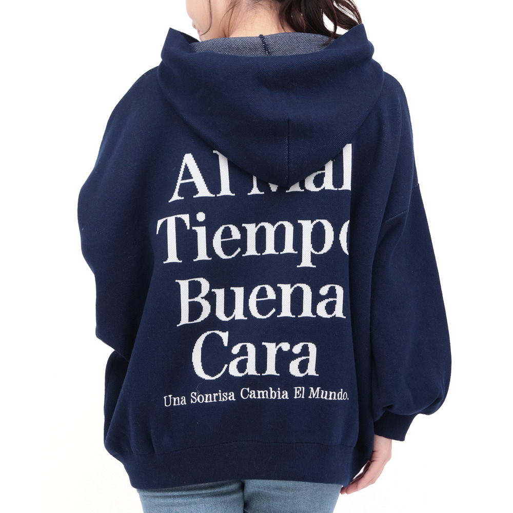 Orale! バックロゴニットフーディー12