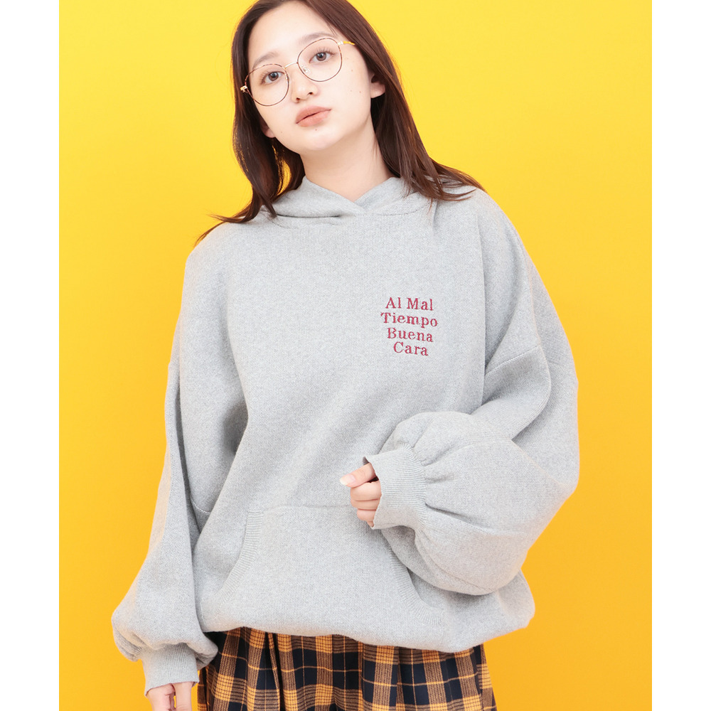 Orale! バックロゴニットフーディー2