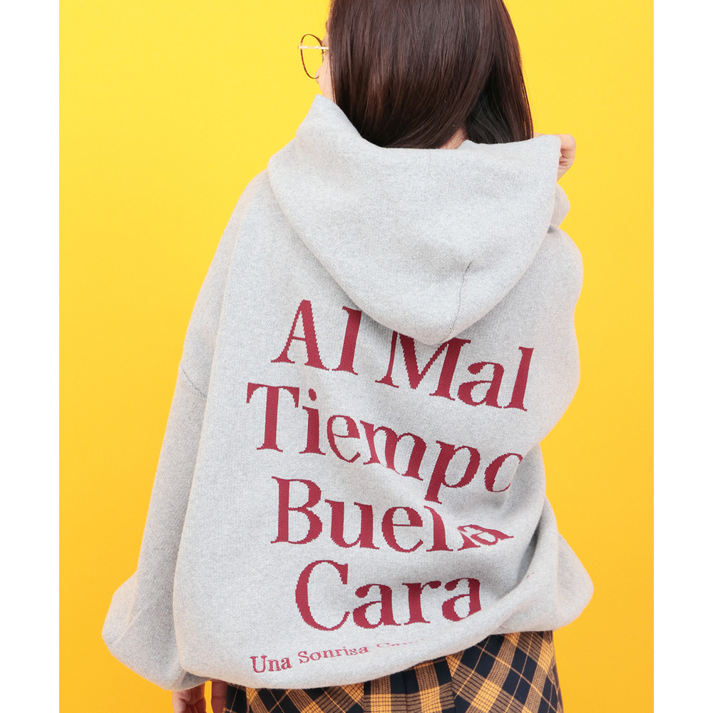 Orale! バックロゴニットフーディー3