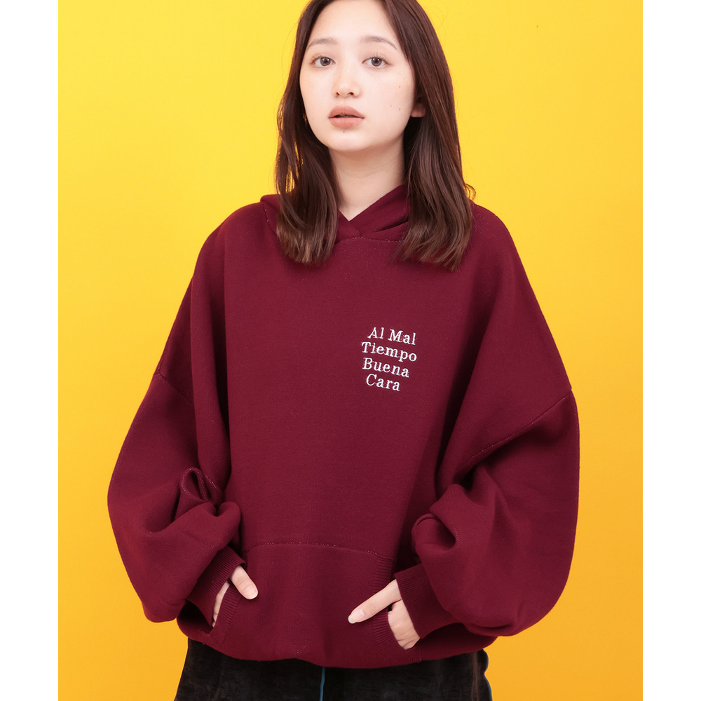 Orale! バックロゴニットフーディー5