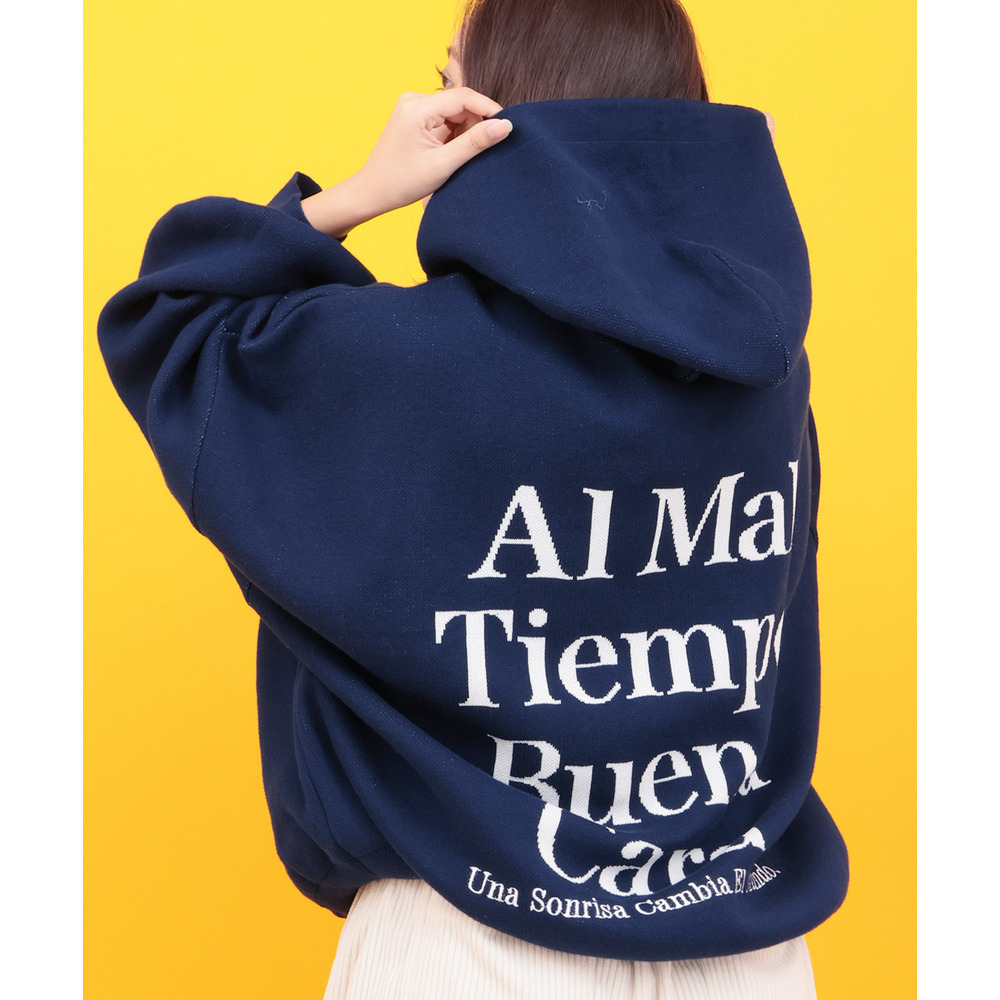 Orale! バックロゴニットフーディー1